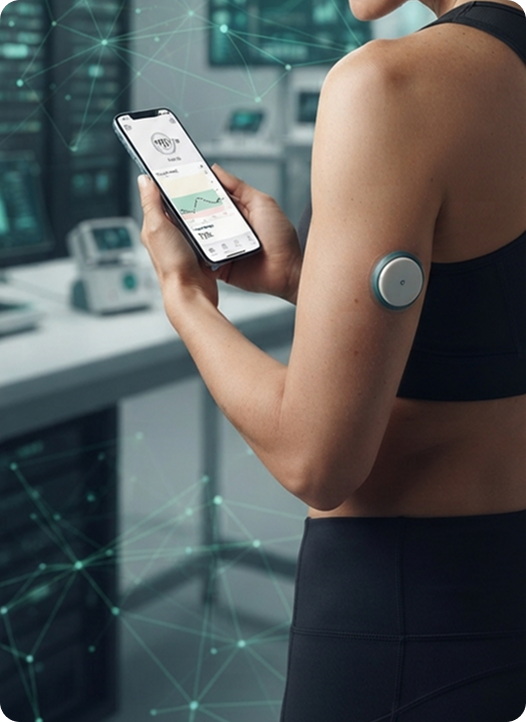 CGM UAE continuous glucose monitoring sensor with real-time diabetes technology app