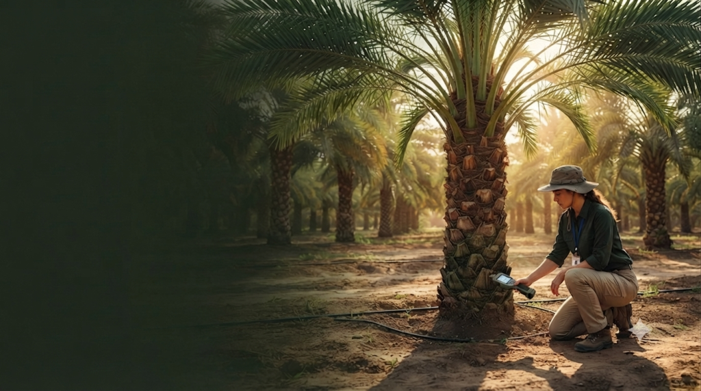 Palm Gene agricultural technology UAE for Red Palm Weevil early detection and smart agriculture